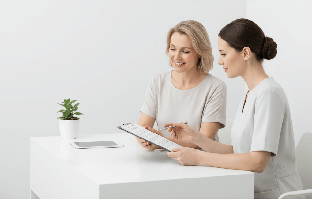 Profesjonalna konsultacja kosmetologiczna Wrocław - analiza skóry w gabinecie kosmetologii Wrocław Fabryczna